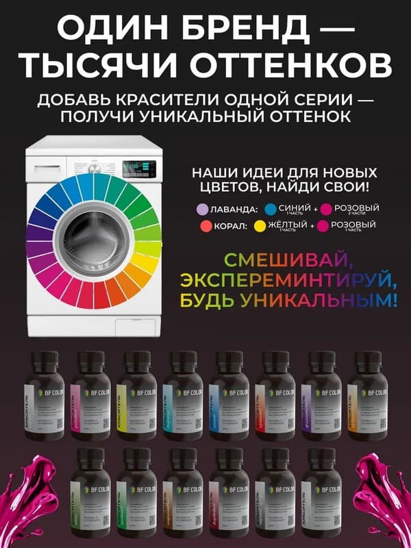 Розовая жидкая краска