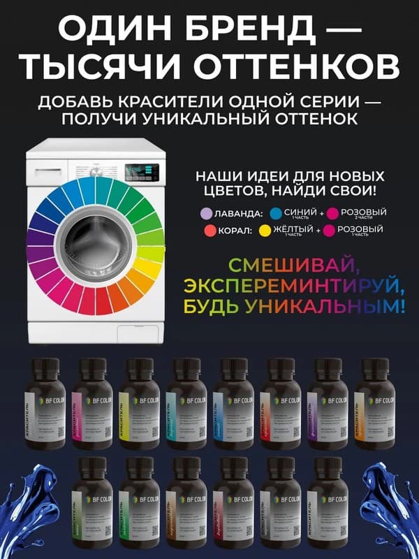 Синяя жидкая краска