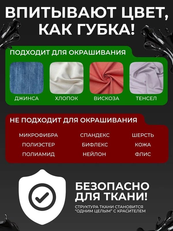 Черная жидкая краска