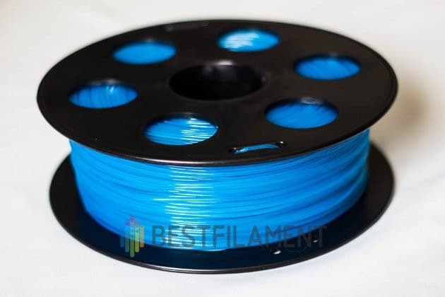 Флуоресцентный PETG пластик Bestfilament для 3D-принтеров, цвет голубой, 0,5 кг (1,75 мм)