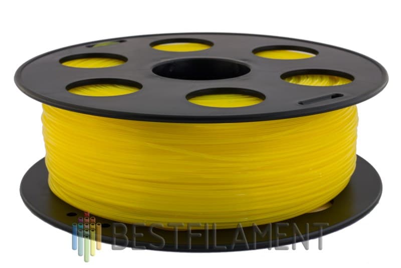 Желтый PETG пластик Bestfilament для 3D-принтеров 1 кг (2,85 мм)