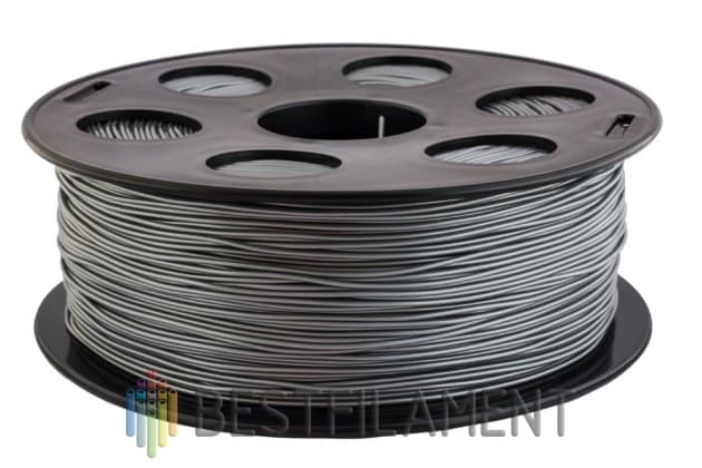 Серебристый металлик PETG пластик Bestfilament для 3D-принтеров 2,5 кг (1,75 мм)