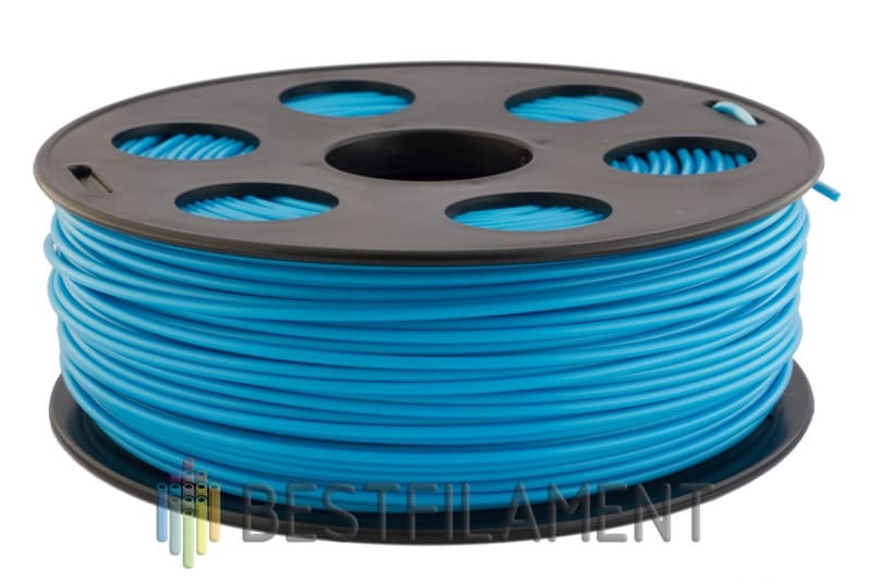 Голубой PLA пластик Bestfilament для 3D-принтеров 1 кг (2,85 мм)