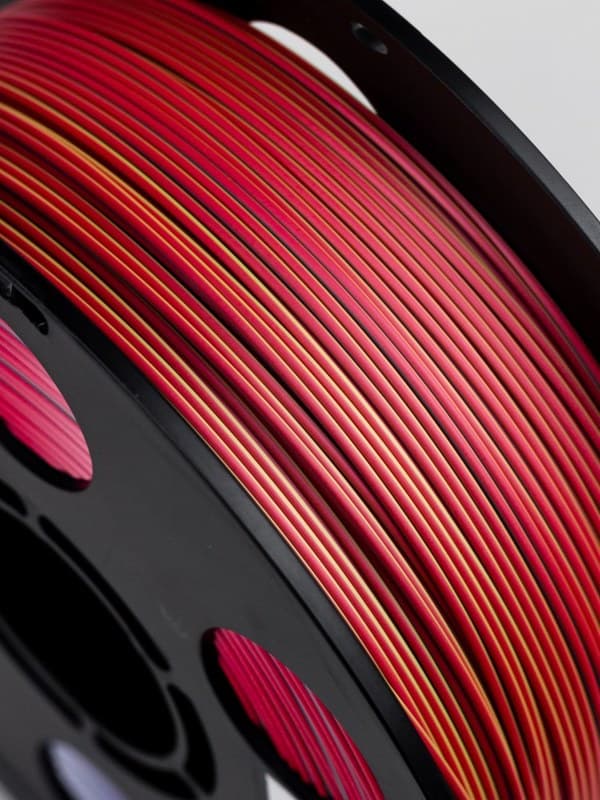 Трехцветный PLA шелк красный желтый синий пластик Bestfilament для 3D-принтеров 1 кг (1,75 мм)