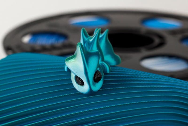 Трехцветный PLA шелк синий зеленый серебро пластик Bestfilament для 3D-принтеров 1 кг (1,75 мм)